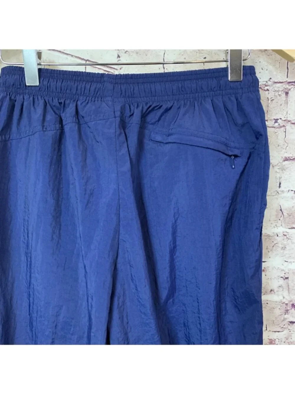 Nike Navy Jogger Nylon Windbreaker Elastic Waist Pants